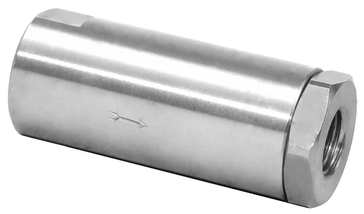 Mosmatic Check Valve – 90.031 – 2.4", 1/4" Nptf Inlet X 1/4" Nptf Outlet – Brass – 4000 Psi 1
