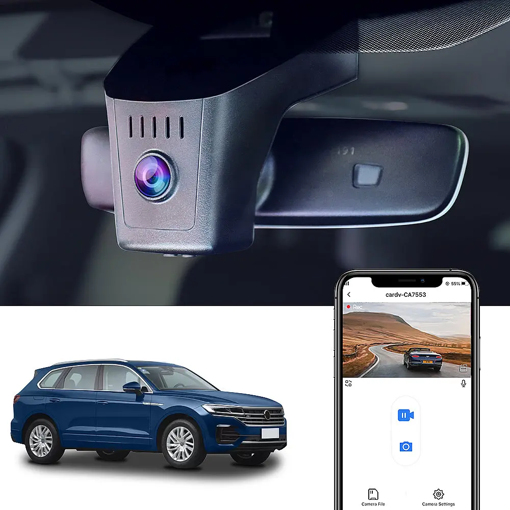 Fitcamx Dash Cam For Volkswagen Touareg 2019-2025 1