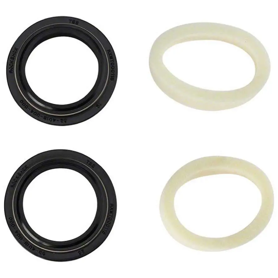 Replacement RockShox dust seals and foam rings for fork maintenance and optimal suspension performance