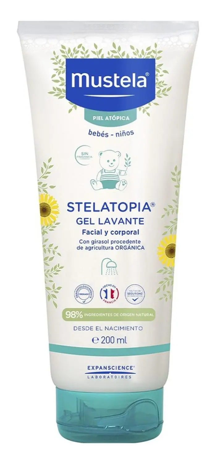 Mustela Stelatopia Gel Limpiador Para Bebés De Cara Y Cuerpo 1