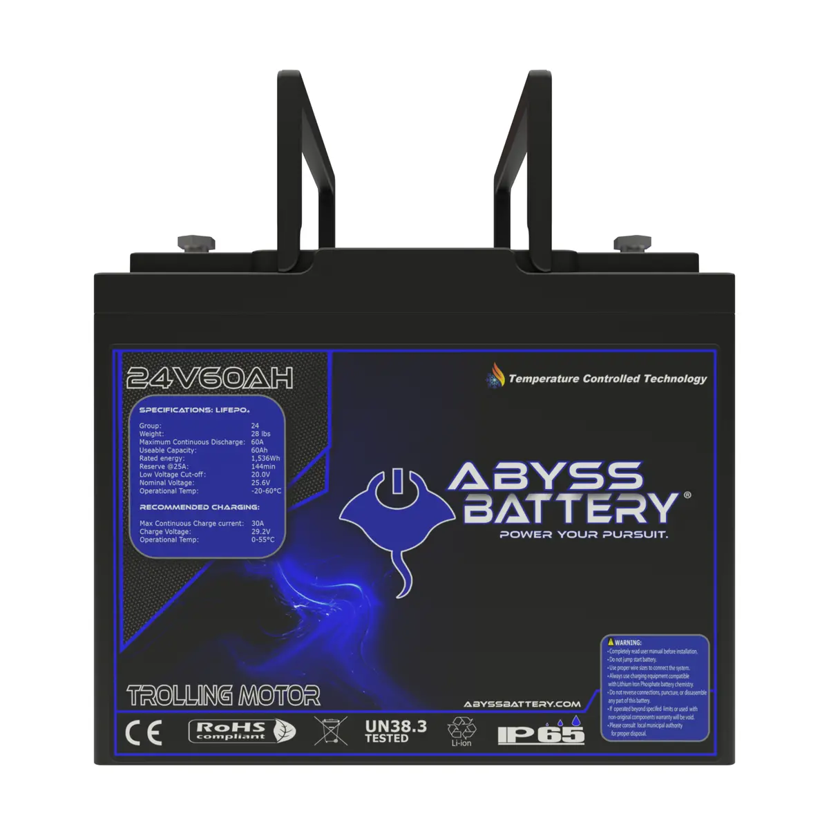 Abyss® 24V 60Ah Lithium Trolling Motor Battery 1