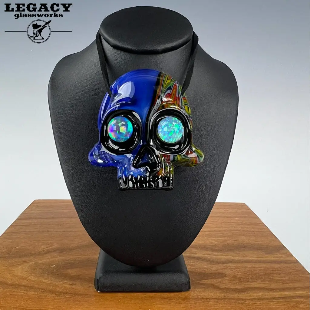 Akm Split Personality Skull Pendant 1