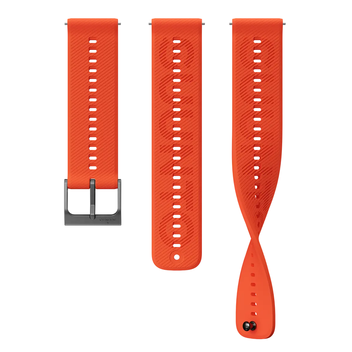 Suunto 22Mm Athletic 6 Silicone Strap Coral Orange S+M 1