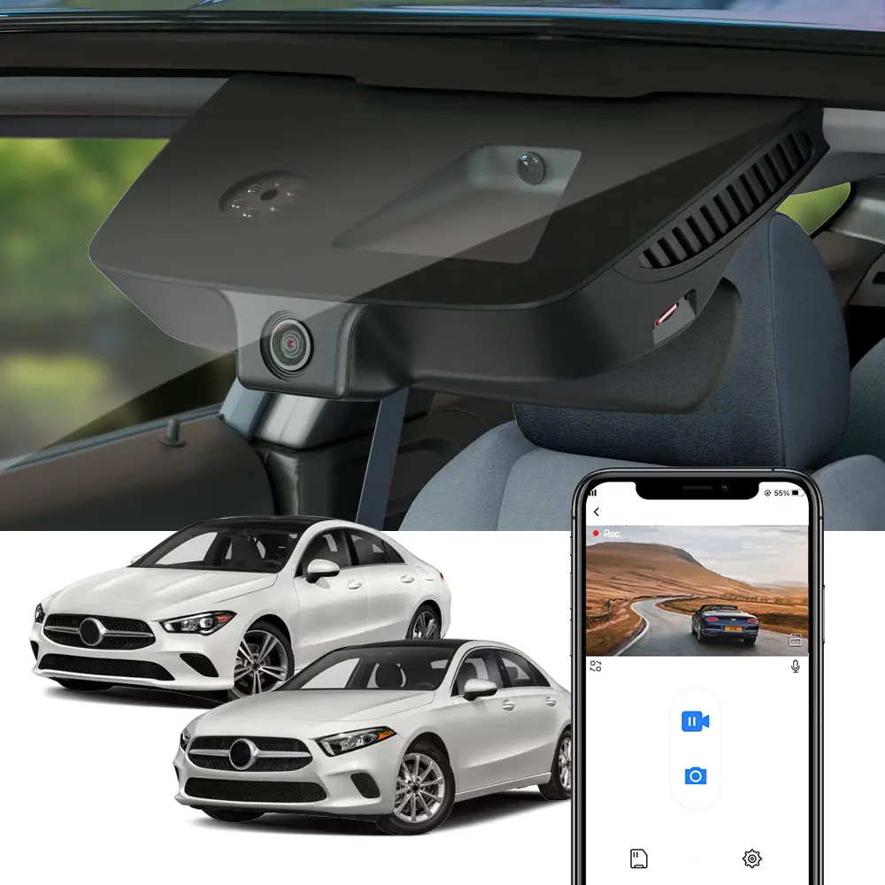 Fitcamx Dash Cam For Mercedes-Benz A-Class 2012 - 2023 W176 W177 Cla-Class 2014 - 2023 C117 C118 1