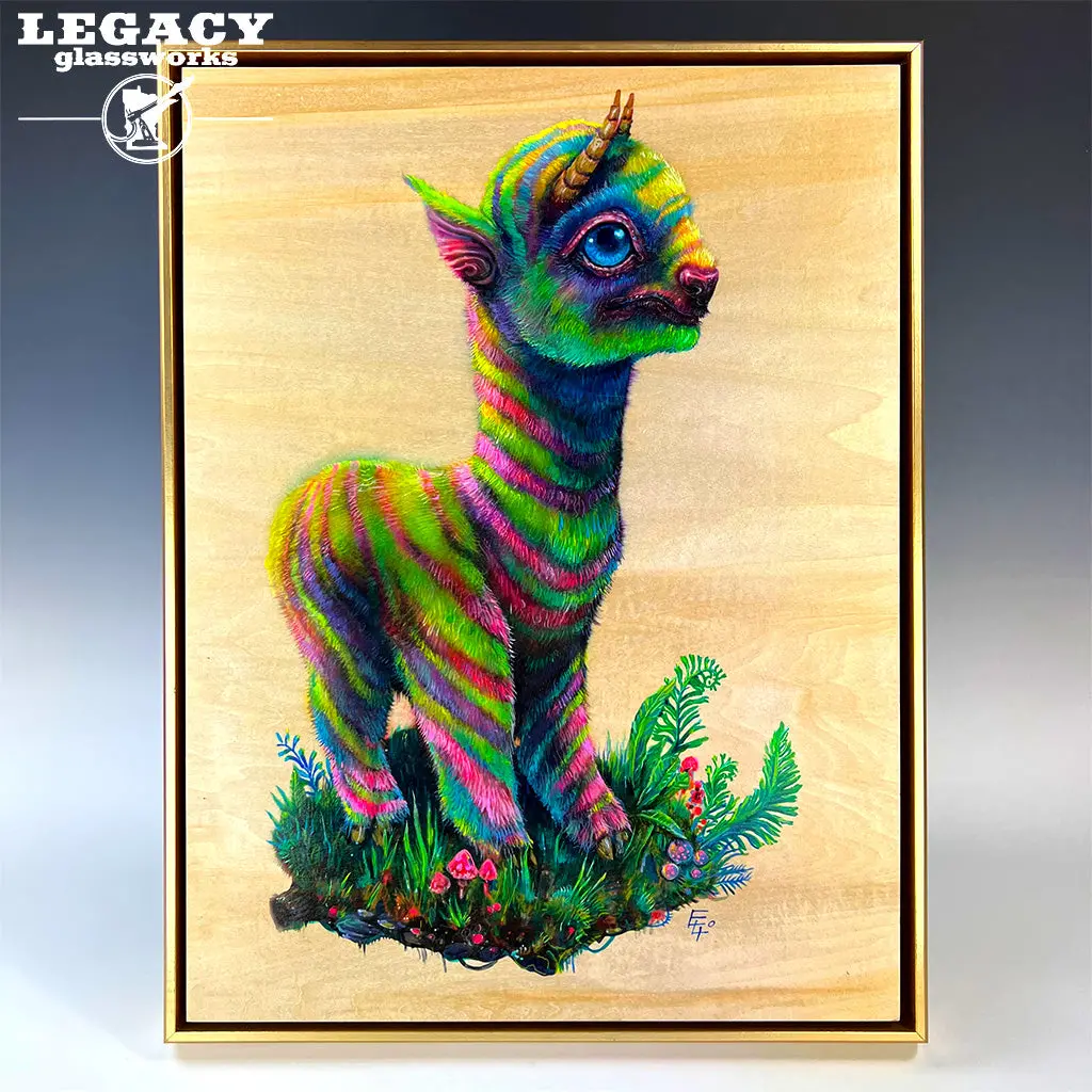 Eli Libson Painting “Rainbow Llama” 1