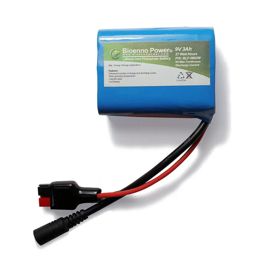 9V, 3Ah Lfp Battery (Pvc, Blf-0903W) 1