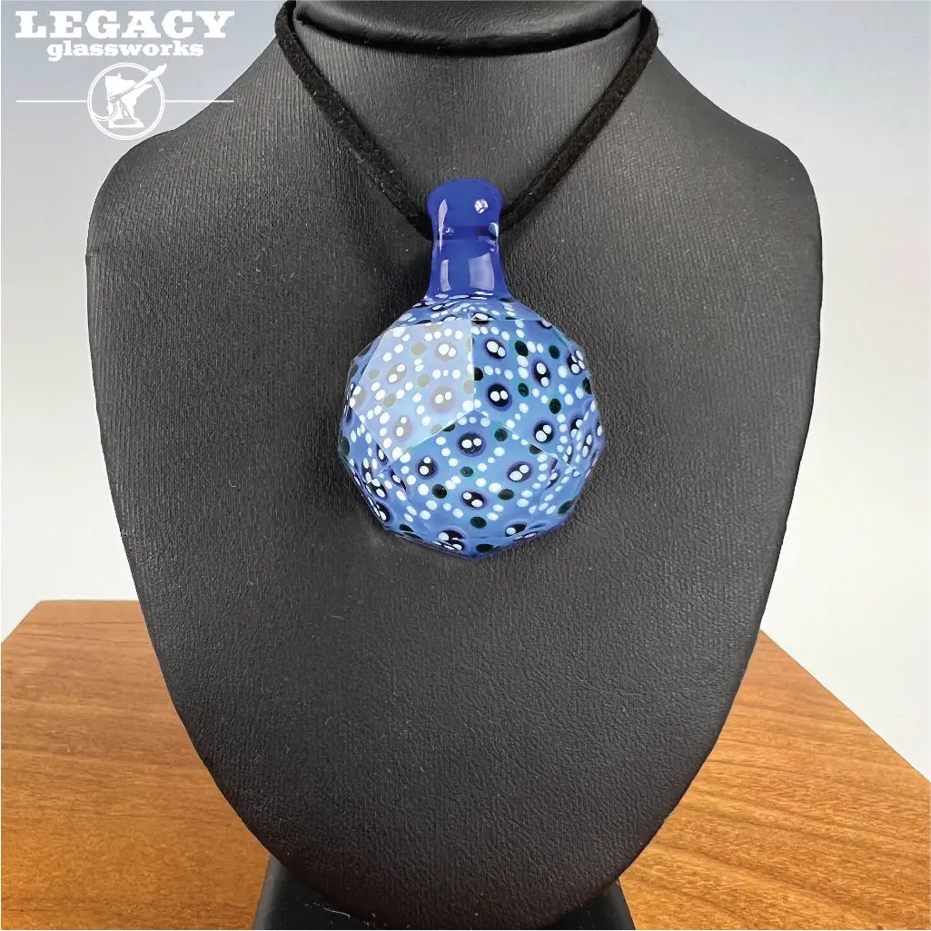Carwash Blue Faceted Sprite Pendant 1