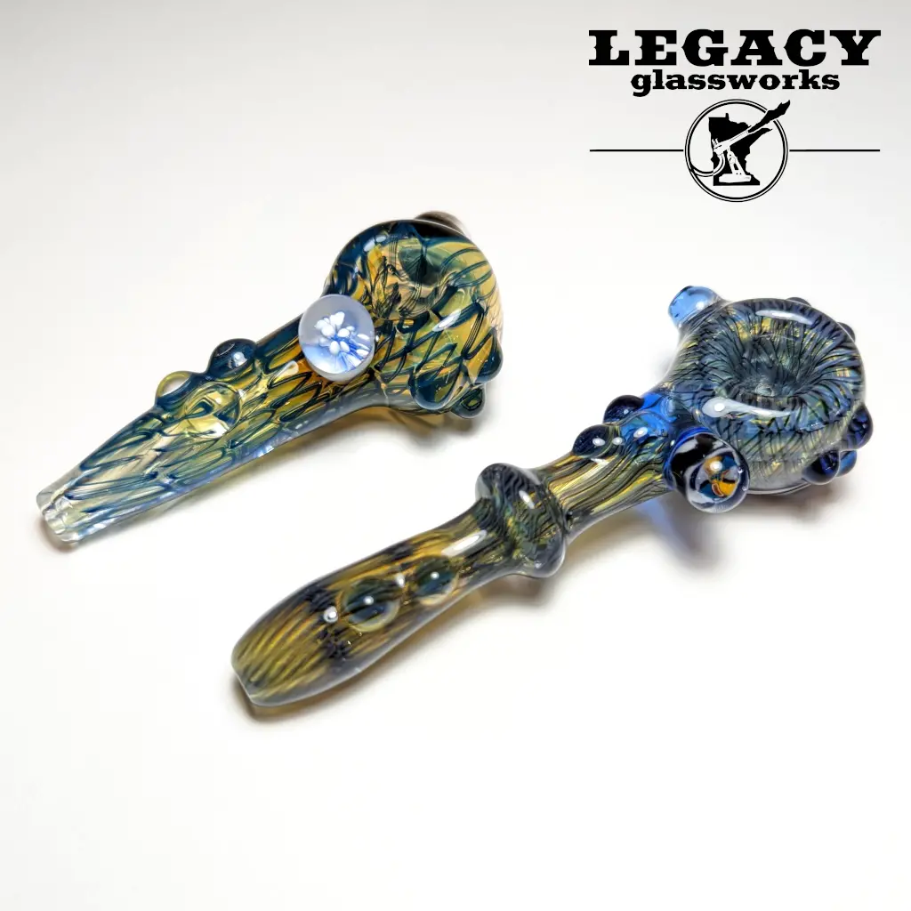 Shadow Craft Glass Fumed Canework Spoons 1