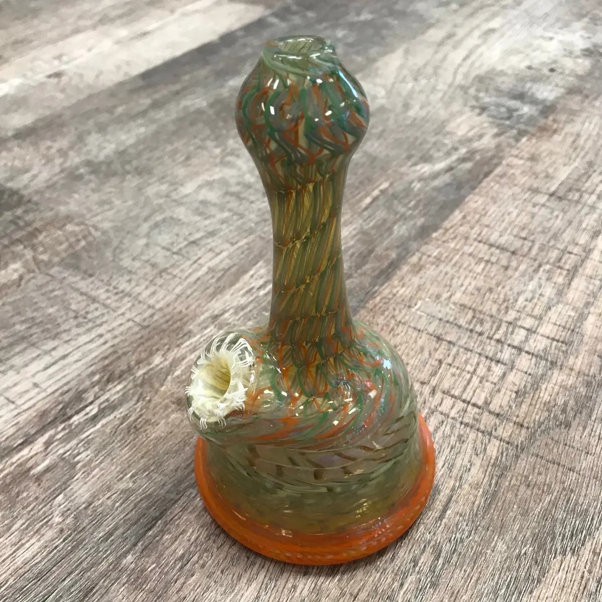Shadow Craft Glass Orange & Green Mini Rig 1