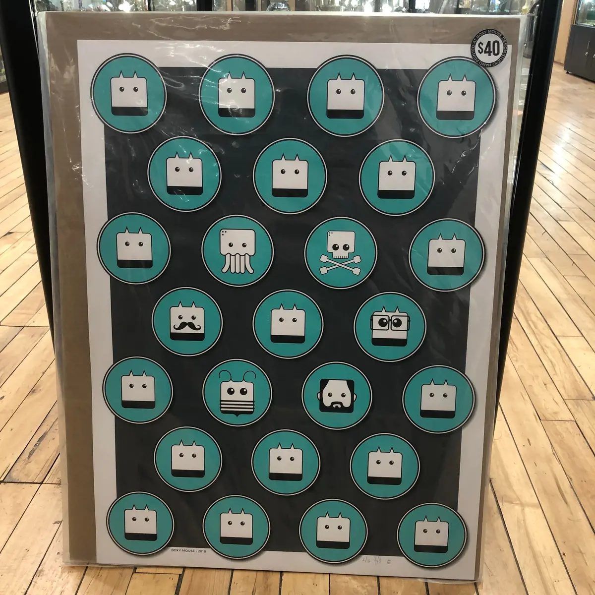 Boxy Mouse Symbols Print 1