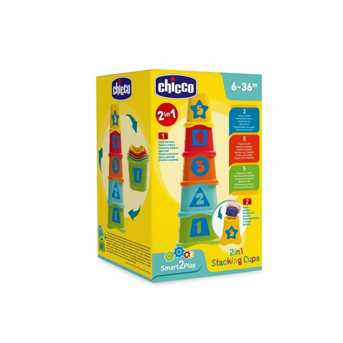 Smartplay Cubos Apilables 2 En 1 Chicco 1