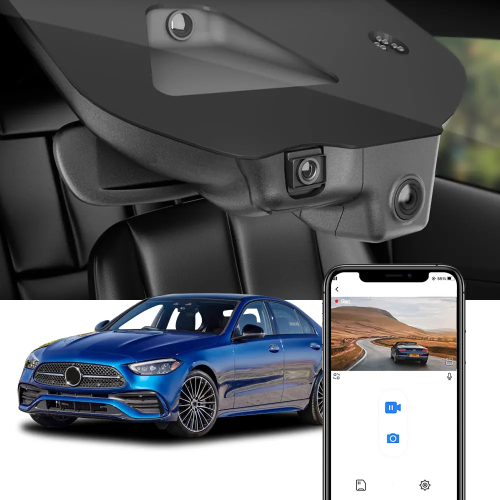 Fitcamx Dash Cam For Mercedes Benz C Class 2022-2025 W206 1