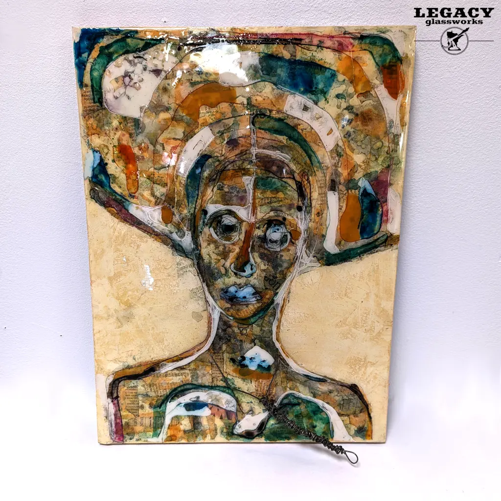 Carla Hamilton "Layers" Original Multimedia Wall Art 1