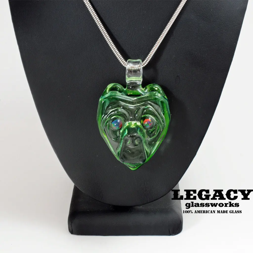 Cha Glass Illuminati Bear Pendant 1