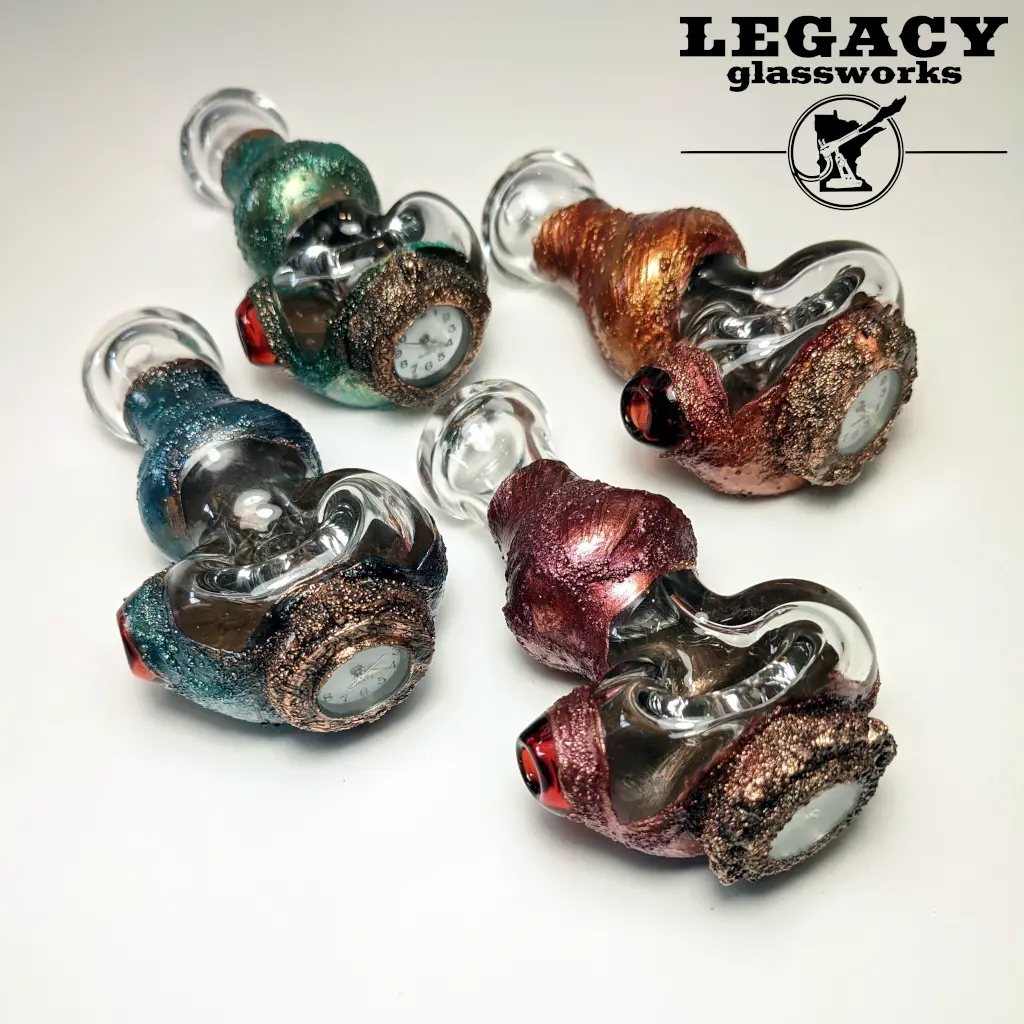 Cherry Glass Electroformed 4:20 Clock Spoon 1