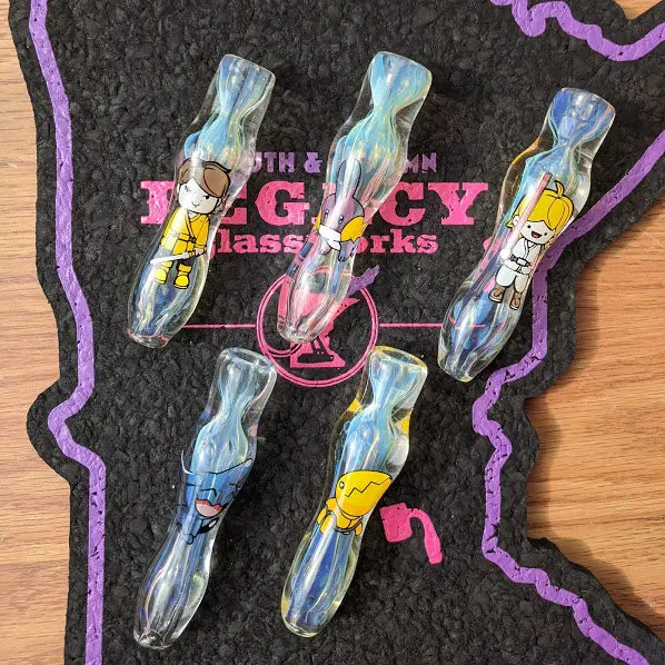 Cherry Glass Printed & Fumed Pinchies 1