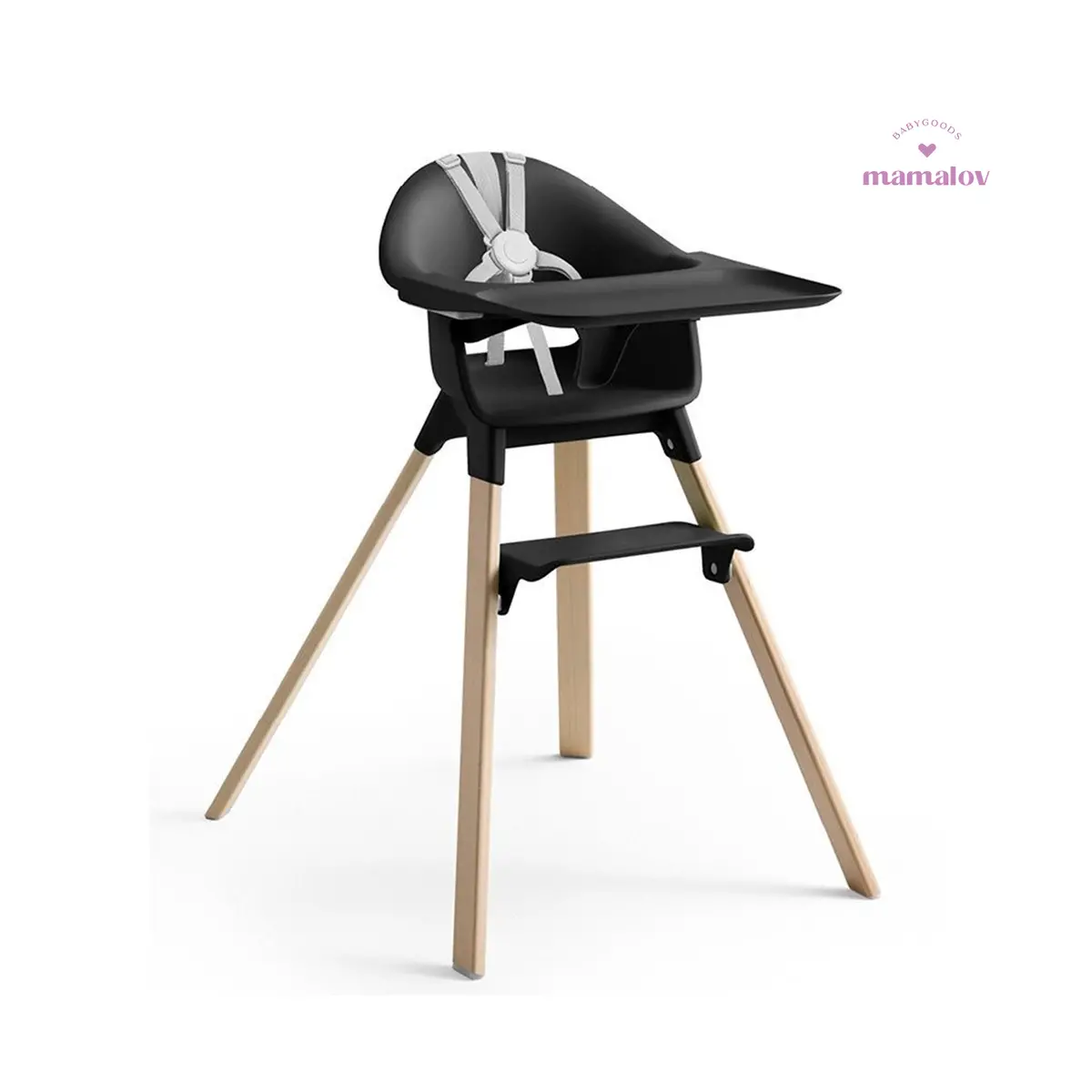 Silla Alta Clikk - Black Natural 552007 Stokke 1