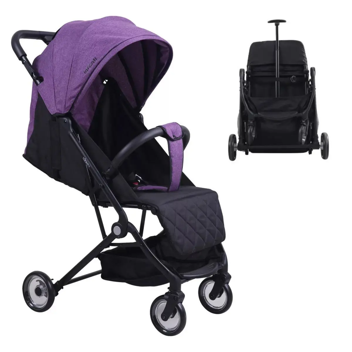 Carriola Para Bebe Lock It Lite Compacta - Morado - Infanti 1