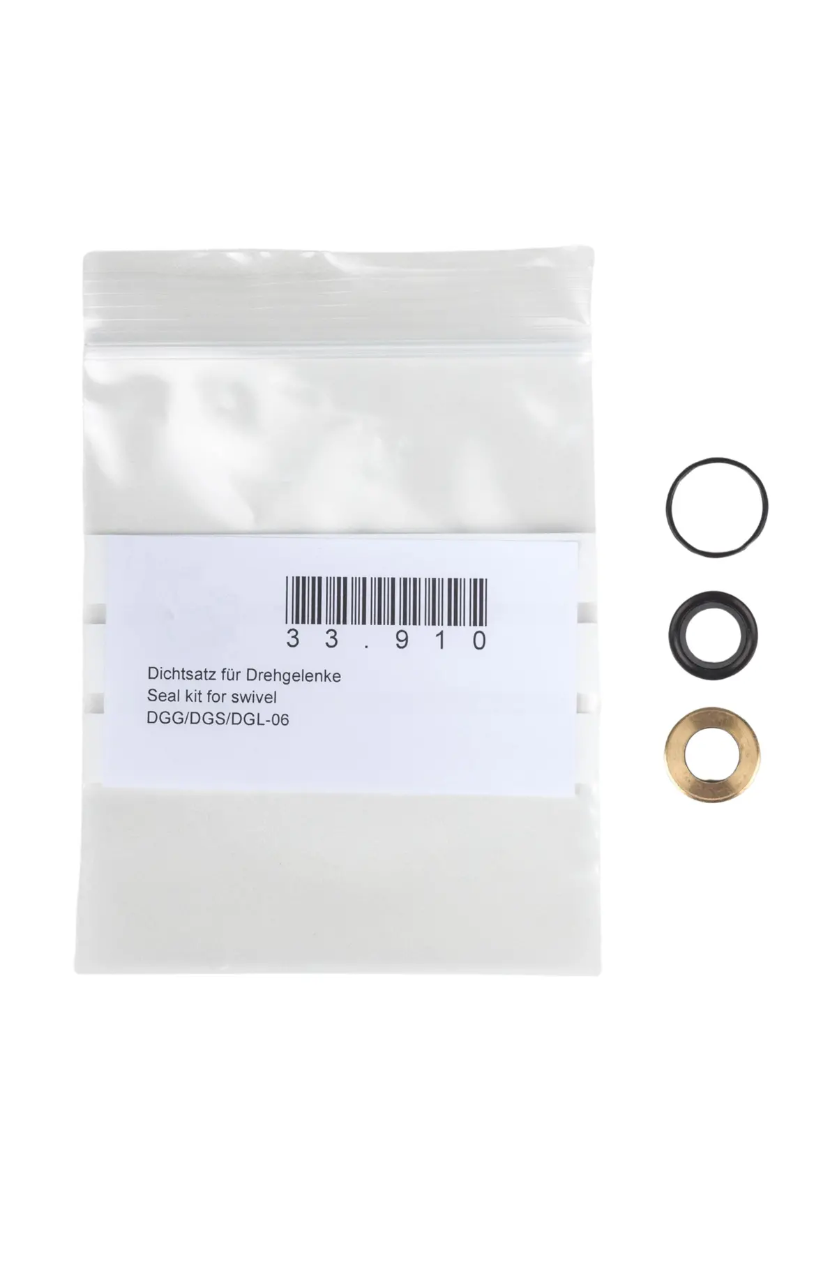 Mosmatic Dgg/Dgs/Dgl Swivel Seal Kit - 33.910 - Nw 1/4" 1