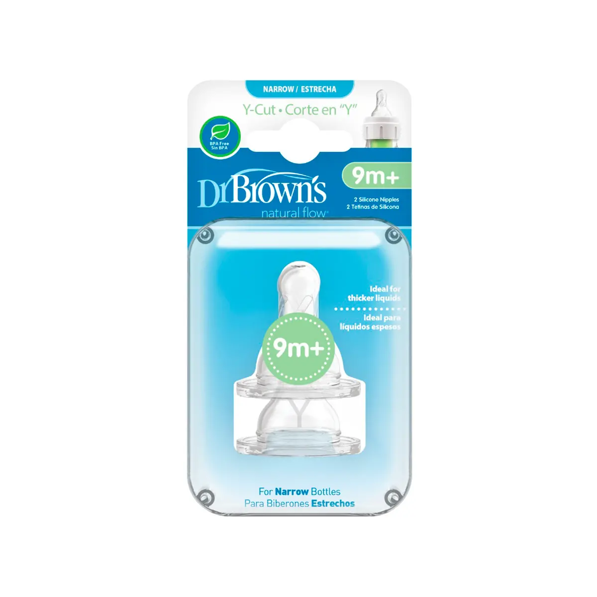 Tetina Cuello Ancho Estandar Corte Y Dr Brown's 2