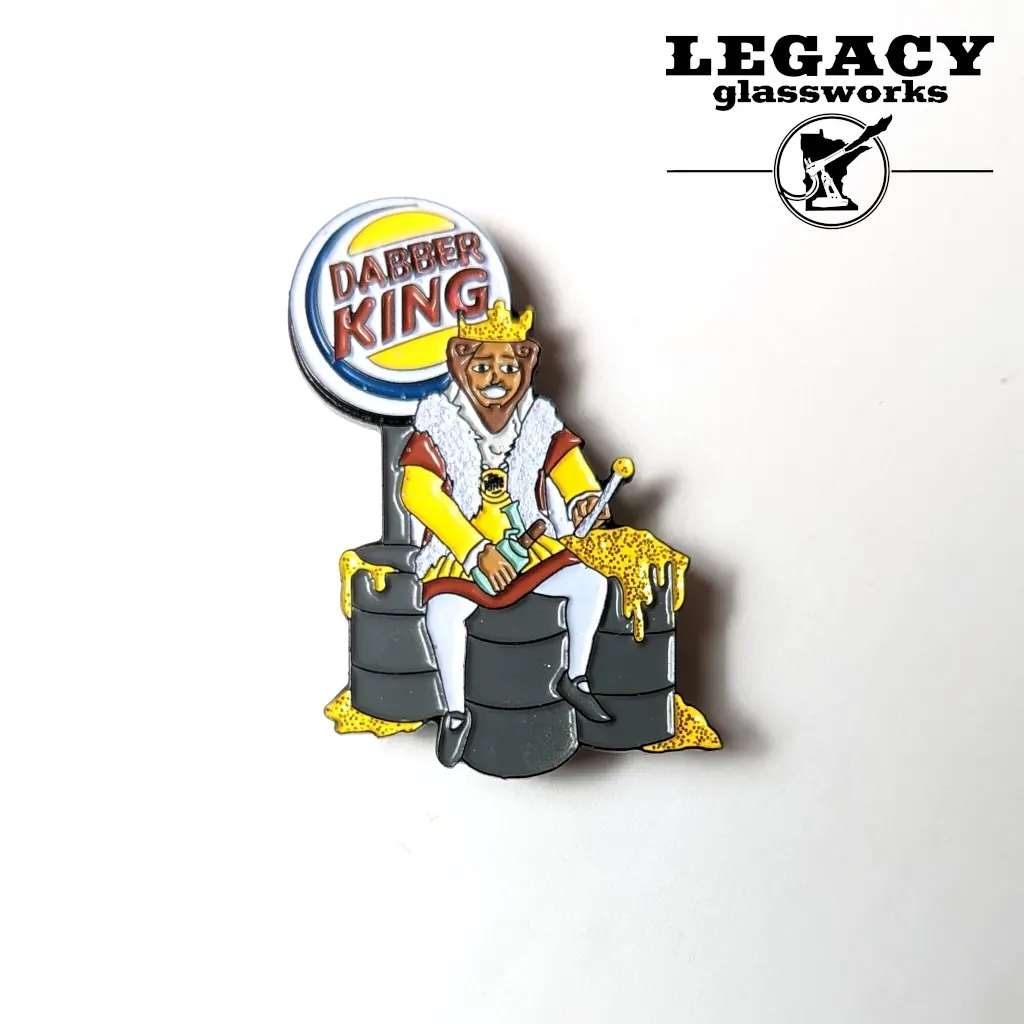 Dabber King Enamel Pin 1