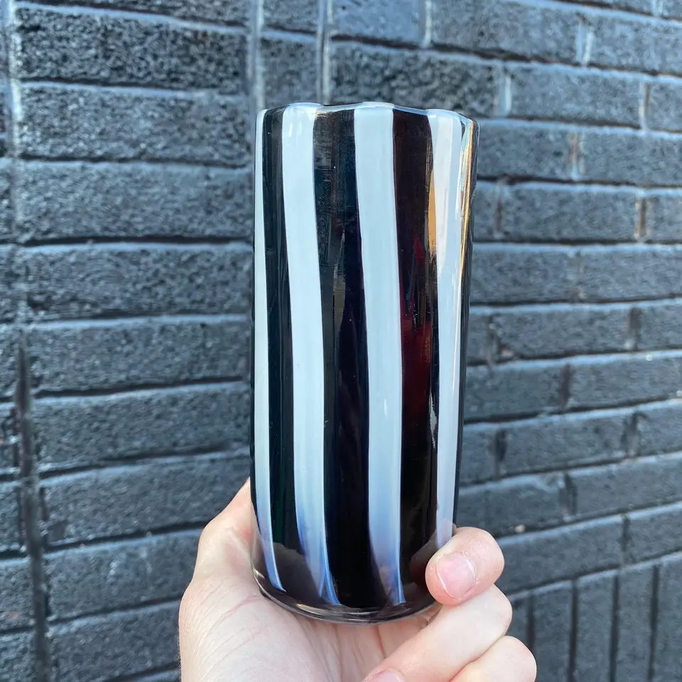 Derek Hostetler Pin Stripe Pint Glass 1
