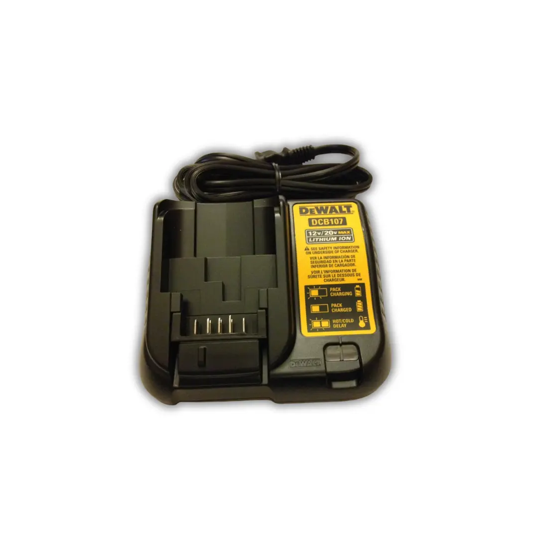 Dewalt Dcb107 12V & 20V Max Li-Ion Battery Charger Replaces Dcb100 & Dcb112 1