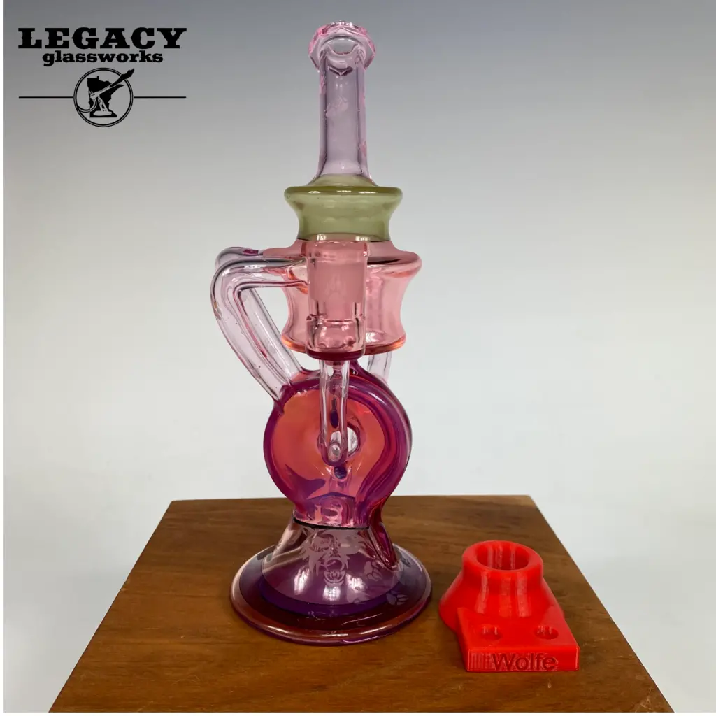 Wolfe Glass Large Triple Single Donut 1