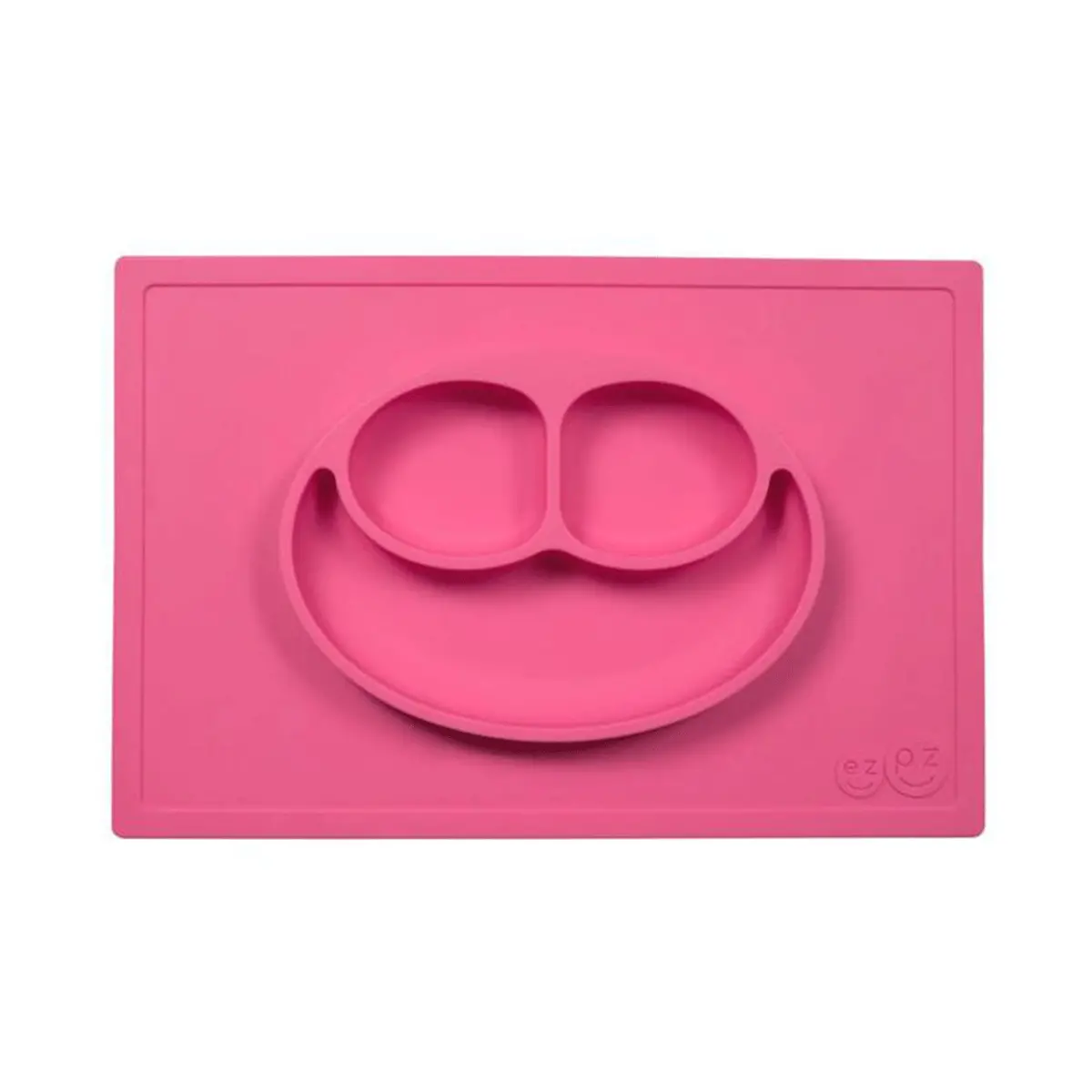 Plato De Silicon Happy Mat Rosa Ezpz 1