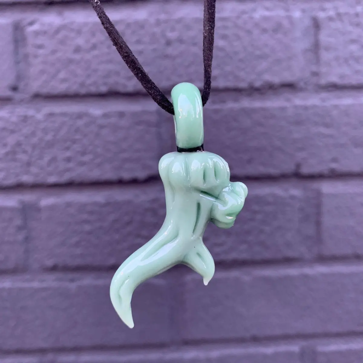 Elks That Run Antler Pendant 1