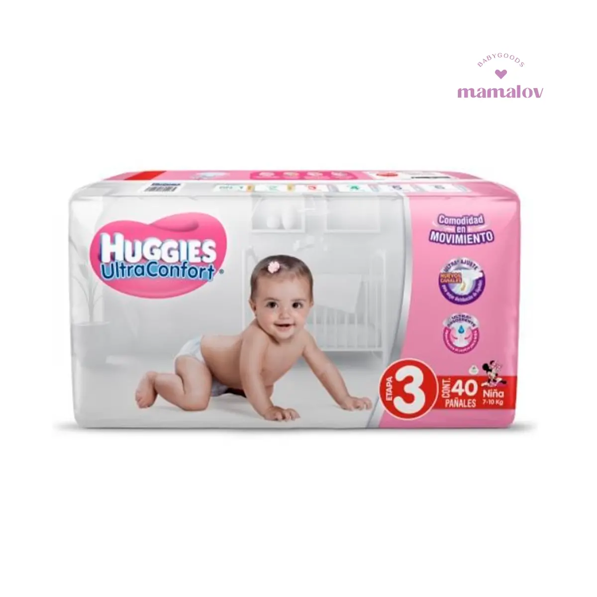 Pañal Ultra Etapa 3 De Niña - 64857 Huggies 1