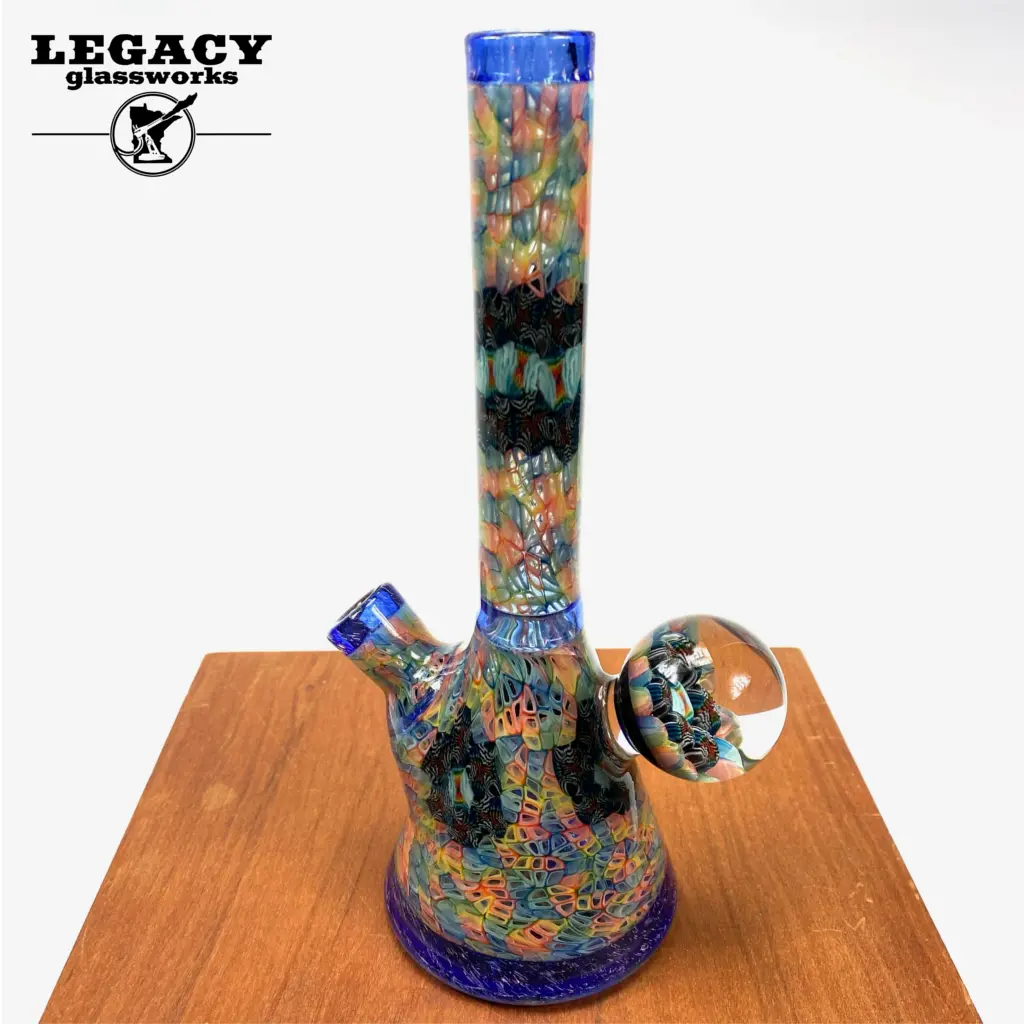 Jeff Heath Full Murrine Beaker 1