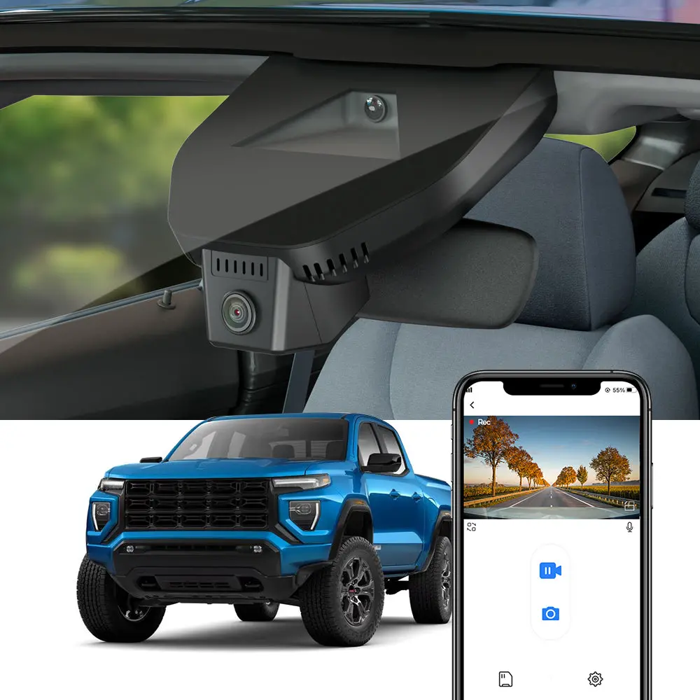 Fitcamx Dash Cam For Gmc Canyon 2023-2026 At4 Elevation Denali At4x 1