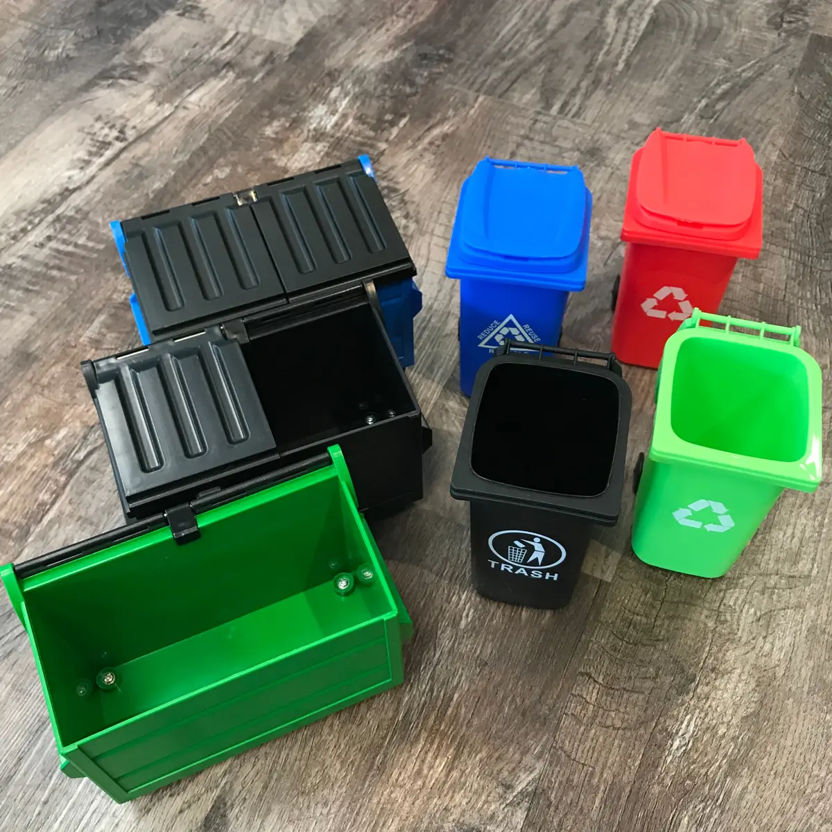 Mini Bin Cotton Swab Receptacles 1