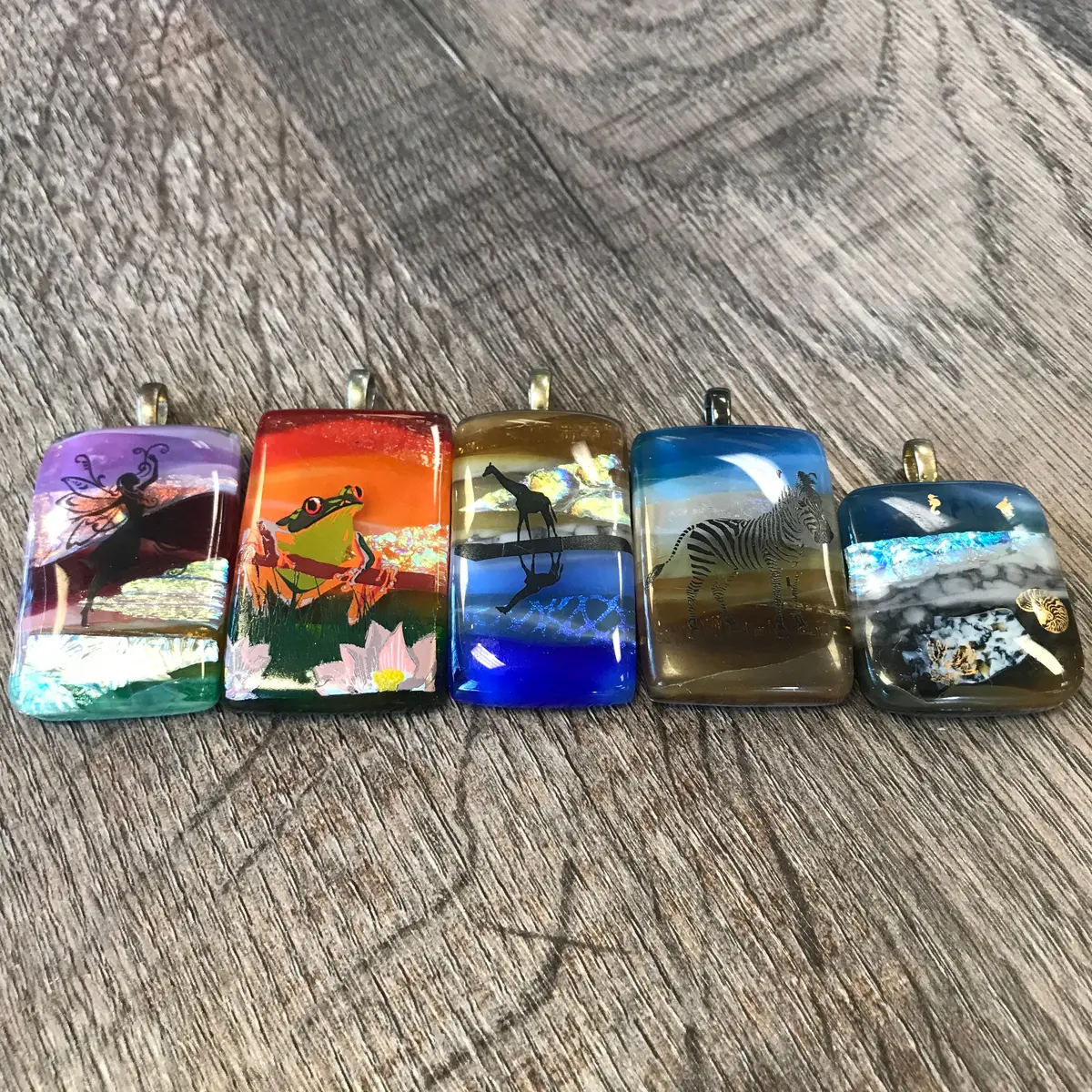Gretchen Lisdahl Decal Pendants 1