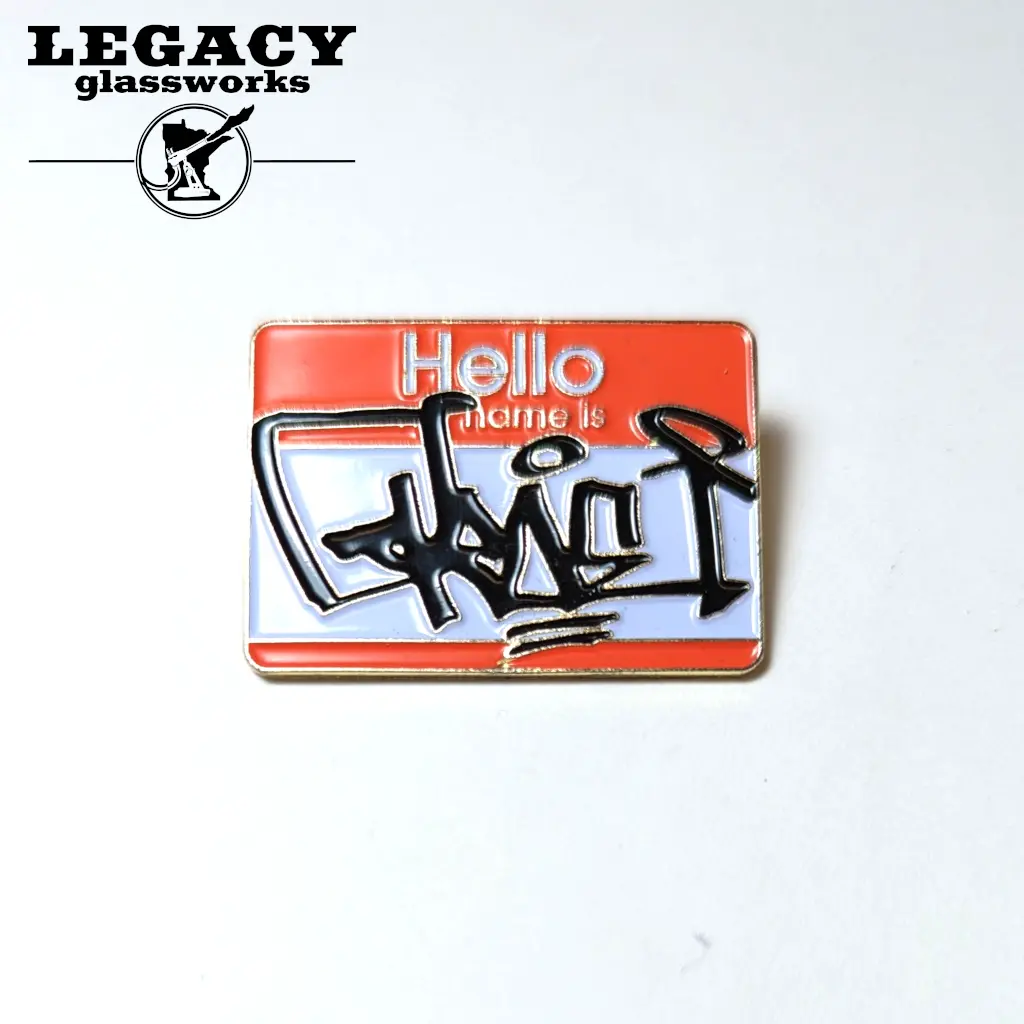 Groe Nametag Enamel Pin 1