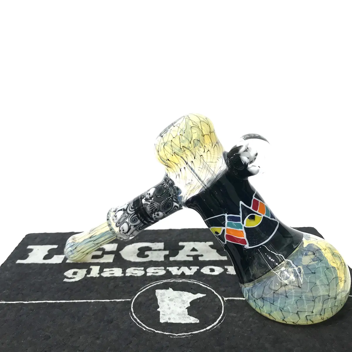 Groe X Technicks X Shadow Craft Glass Disk Flip Bubbler 1