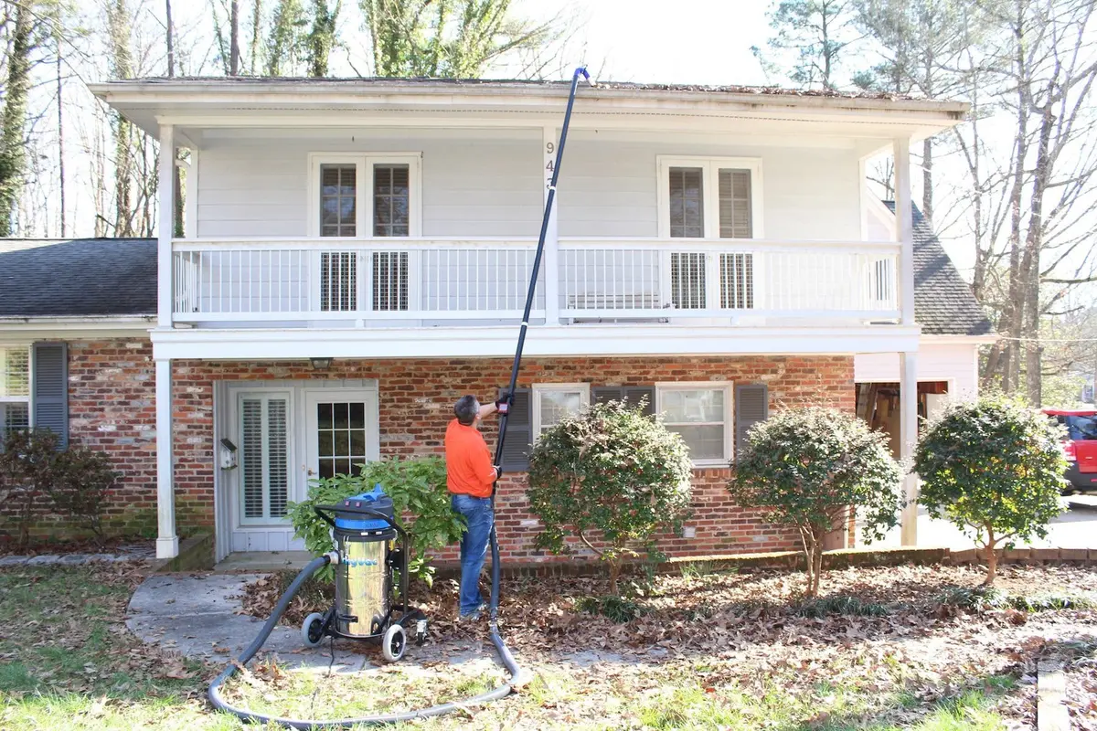 Skyvac®️ Action Photo - Gutter Cleaning Residential 3 1