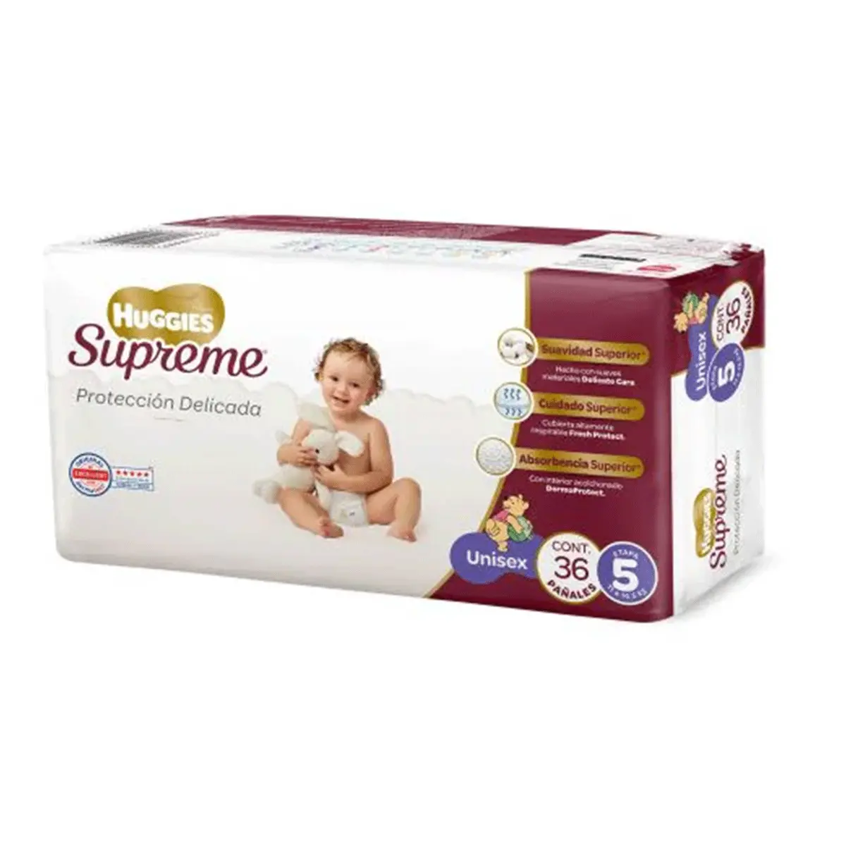 Pañal Huggies Supreme Etapa 5 Unisex 36 Piezas 1