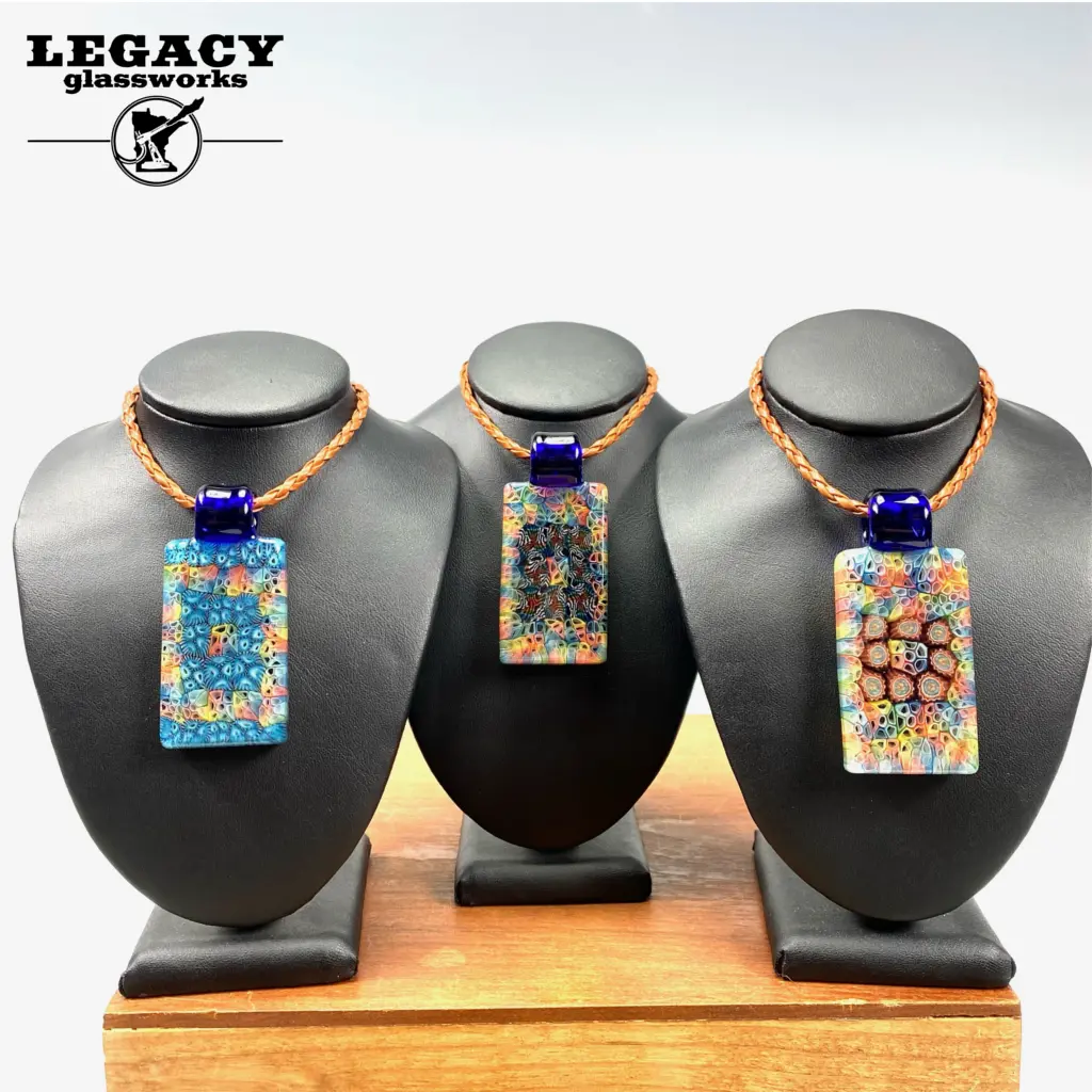 Jeff Heath Murrine Tile Pendants 1