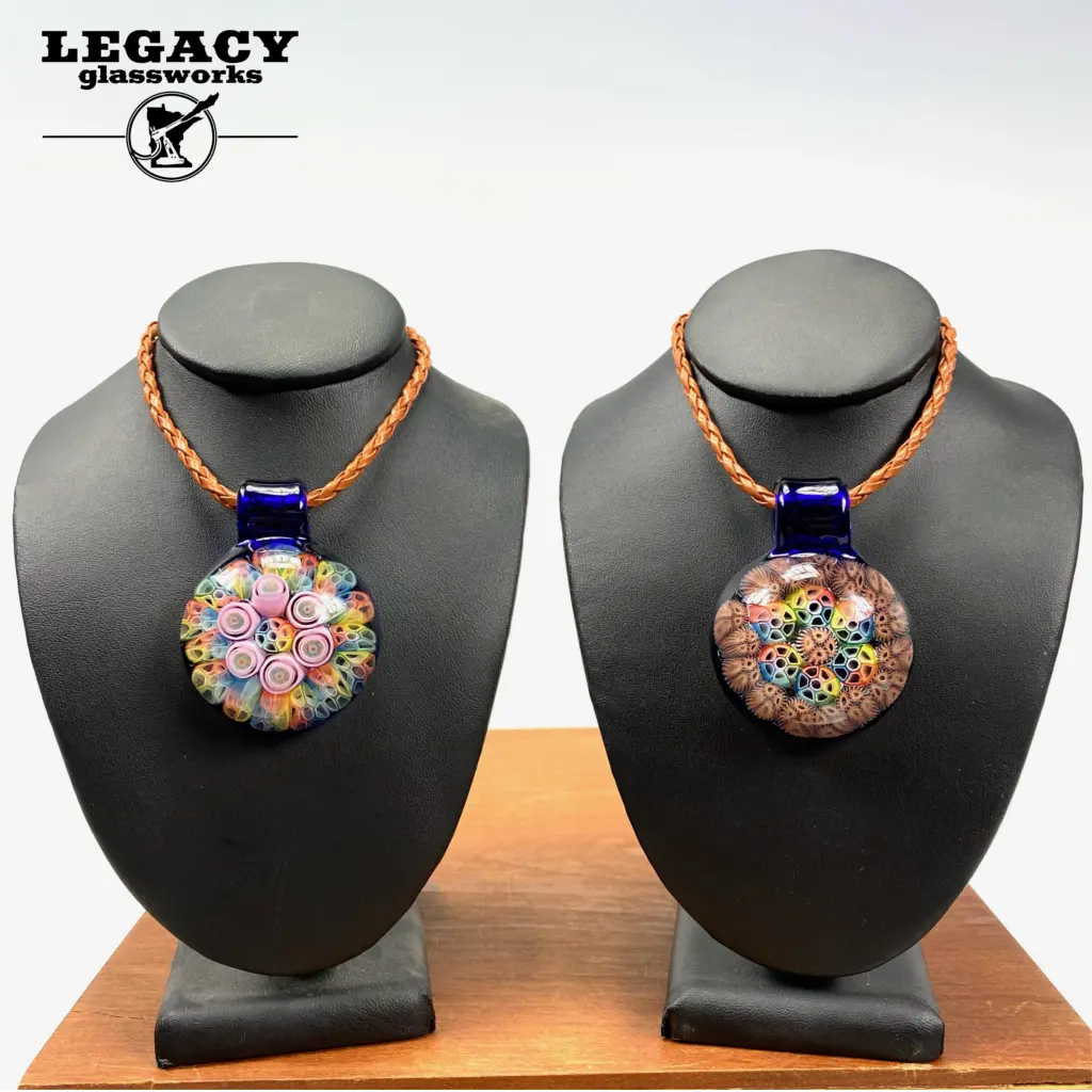 Jeff Heath Round Murrine Pendants 1