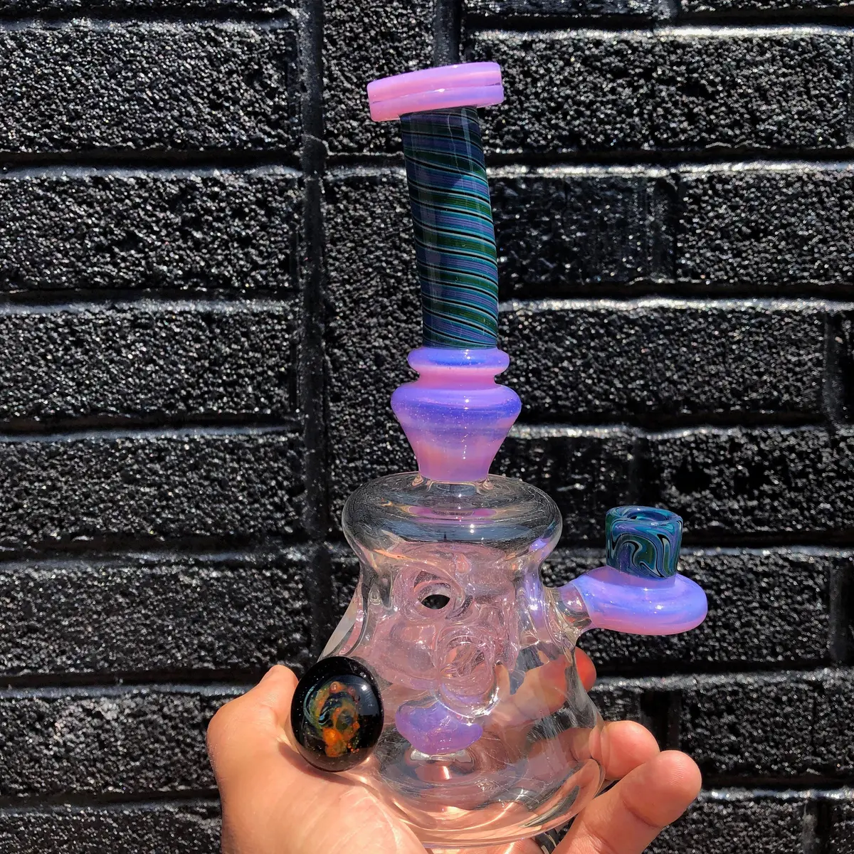 Dynamic Glass Purple & Blue Fab Mini Tube 1