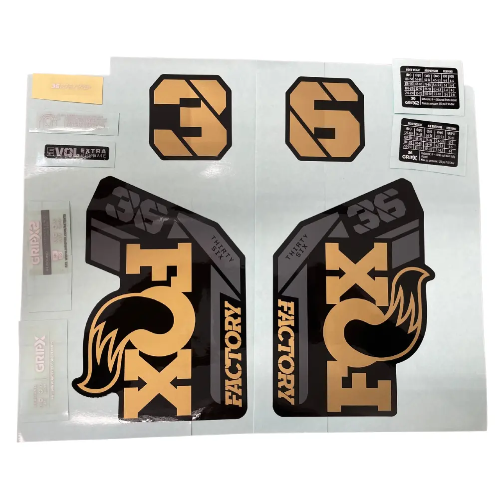 2025/2026+ Fox Gold Decals 1