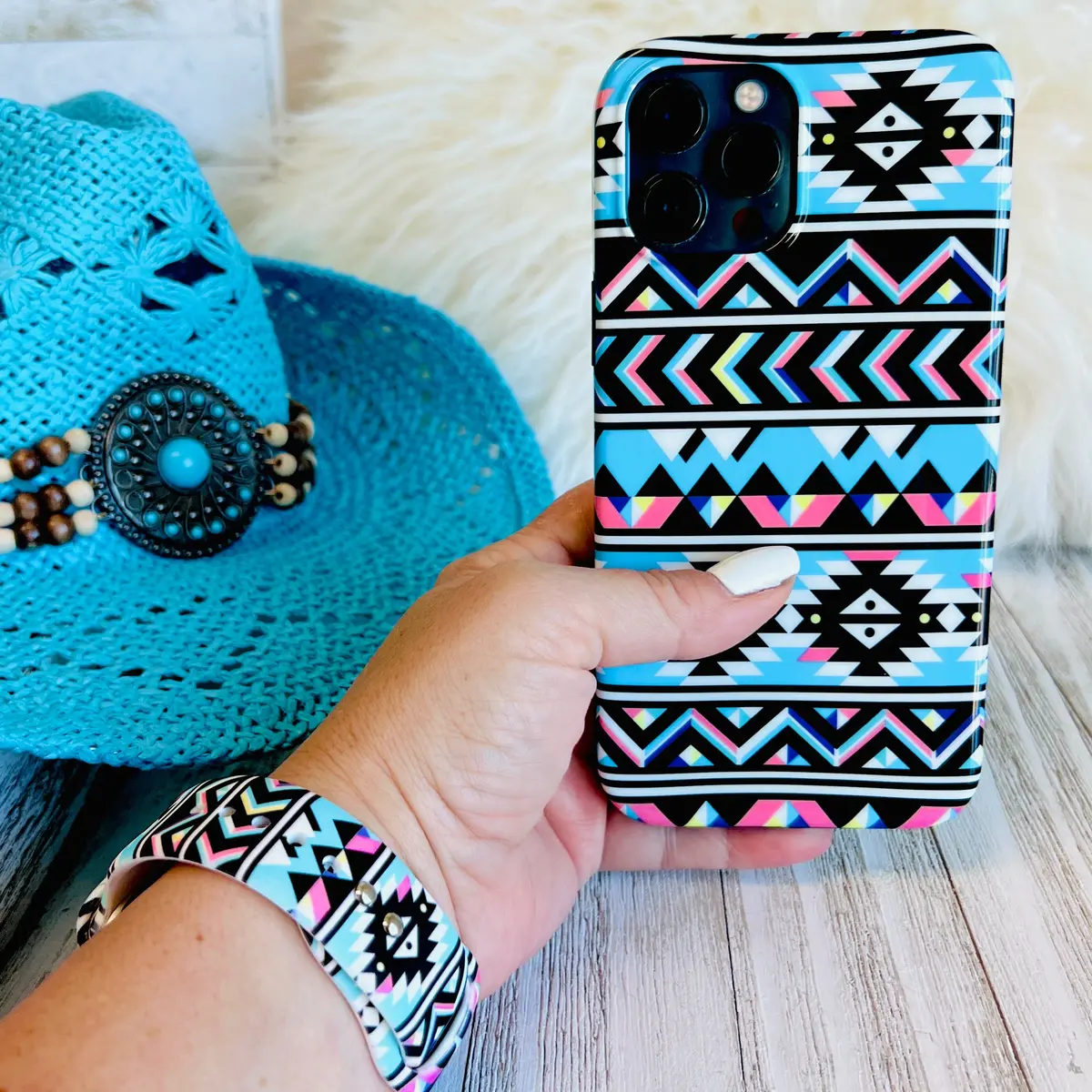 Boho-Chic Turquoise Case For Iphone 1
