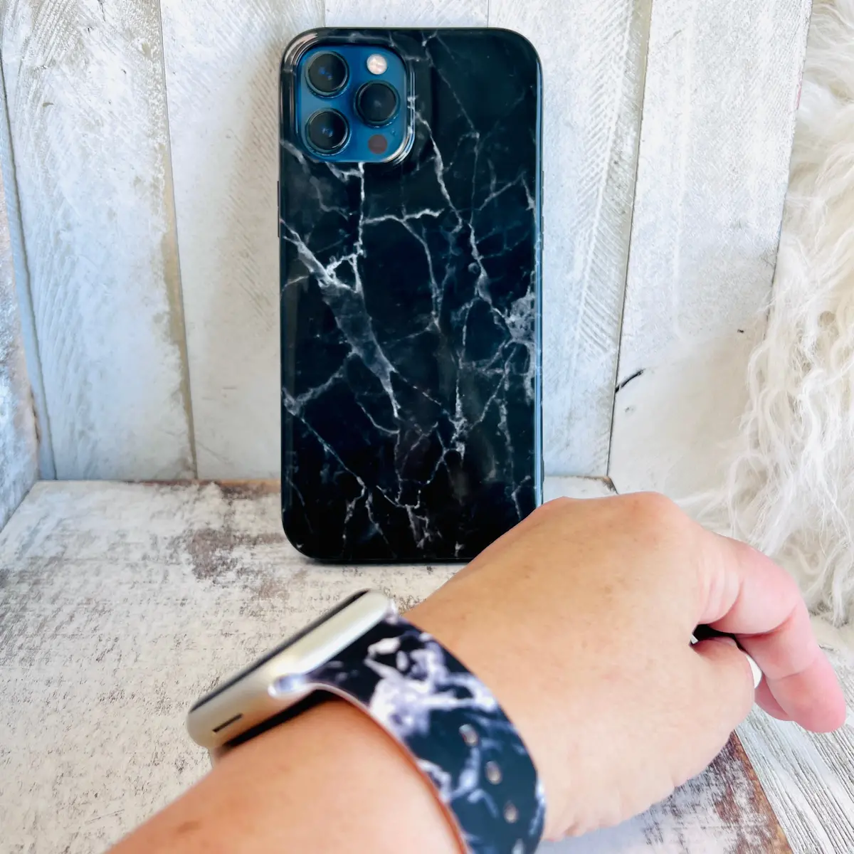 Black Marble Case For Iphone 2