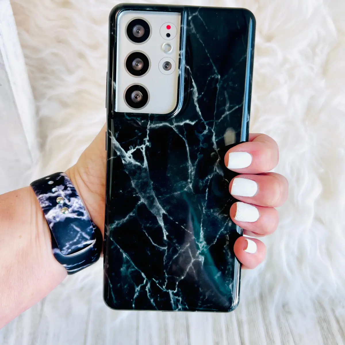 Black Marble Phone Case For Samsung Galaxy 1