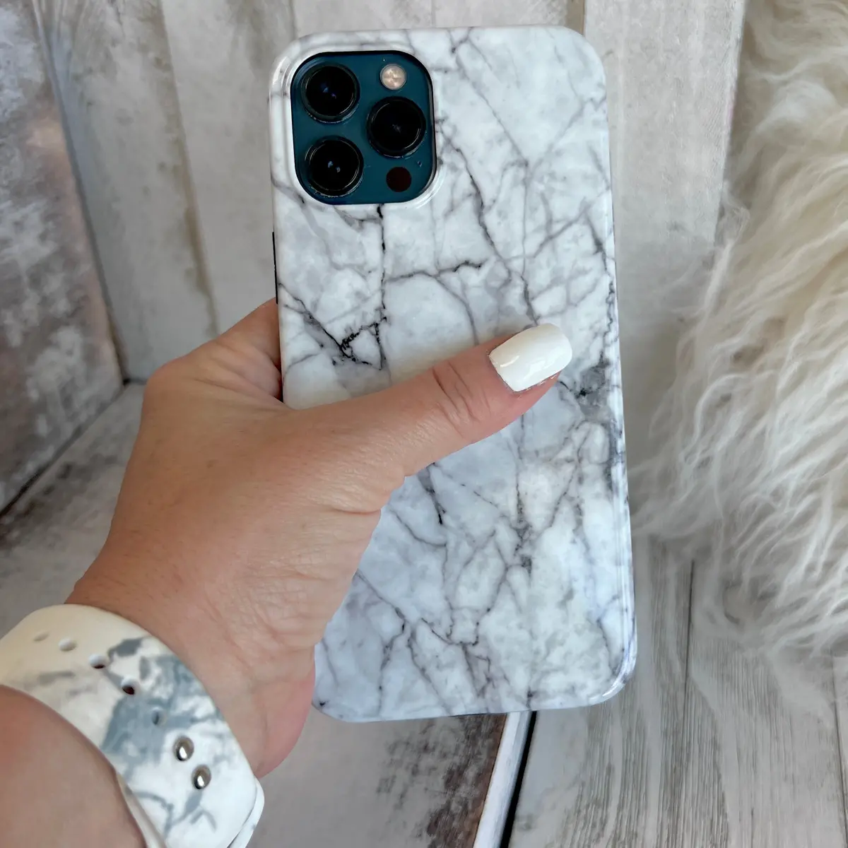 Grey Marble Case For Iphone 4