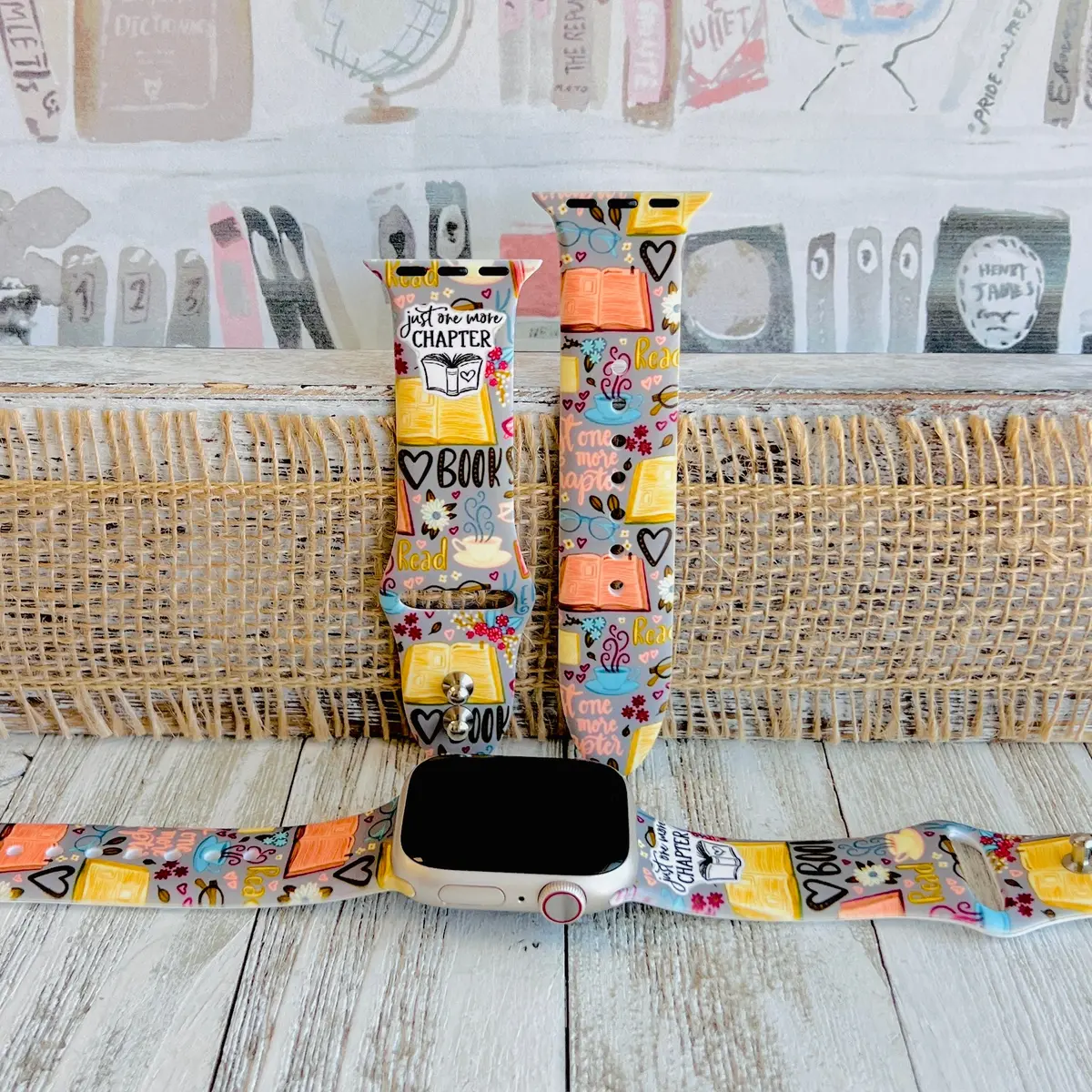 One More Chapter Print Silicone Band For Apple Watch 1