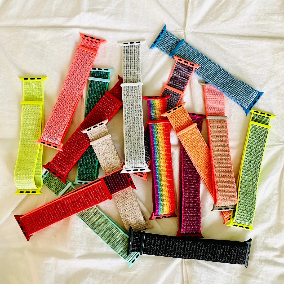 Nylon Fabric Loop Band For Apple Watch Multiple Colors Available 1