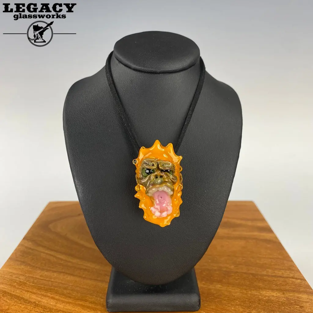 Blu Sun Open Mouth Orange Wook Pendant 1